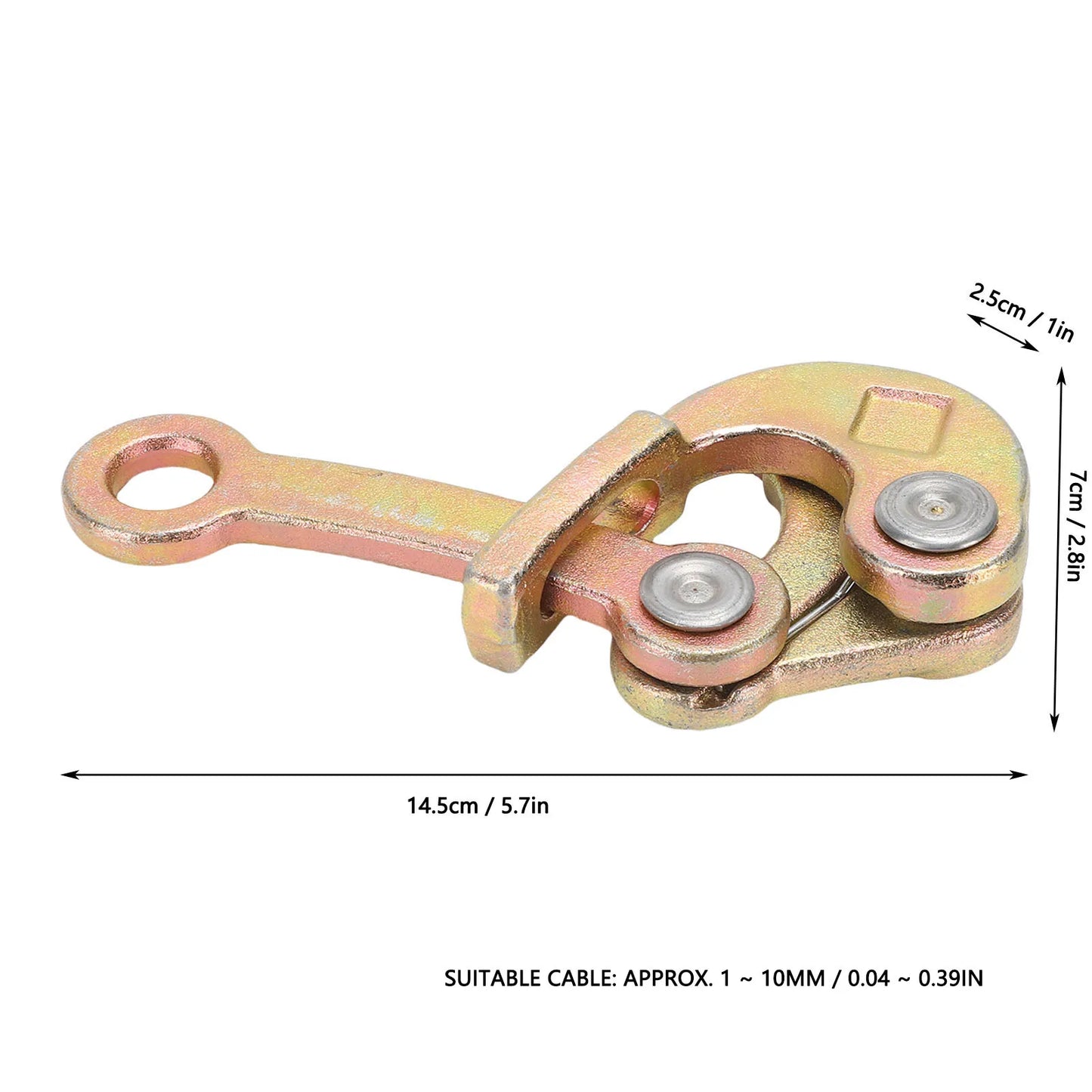 Steel Cable Puller Tool Cable Grip 0.5T Wire  for 1-10mm Rope Puller Tool Carbon Steel Multi Functional