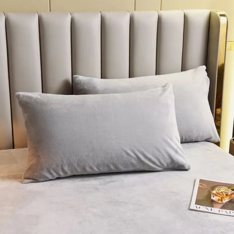 Winter Warm Thick Plush Velvet Flat Sheet Solid Color Large Size Soft Flannel Bed Sheet 350x245cm Not Including Pillowcase