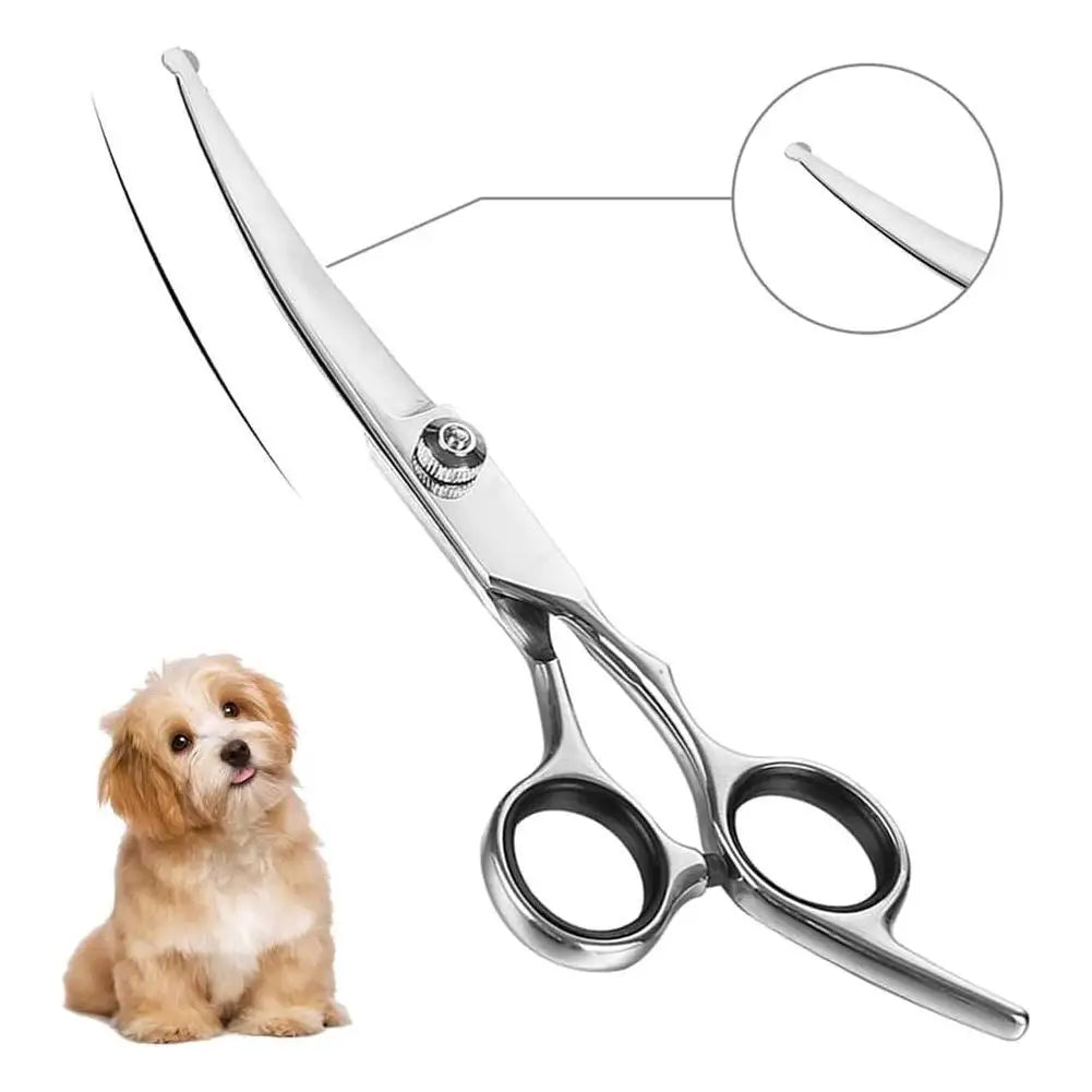 Stainless Steel Pet Grooming Scissors - Feet, Ear & Eye Trim