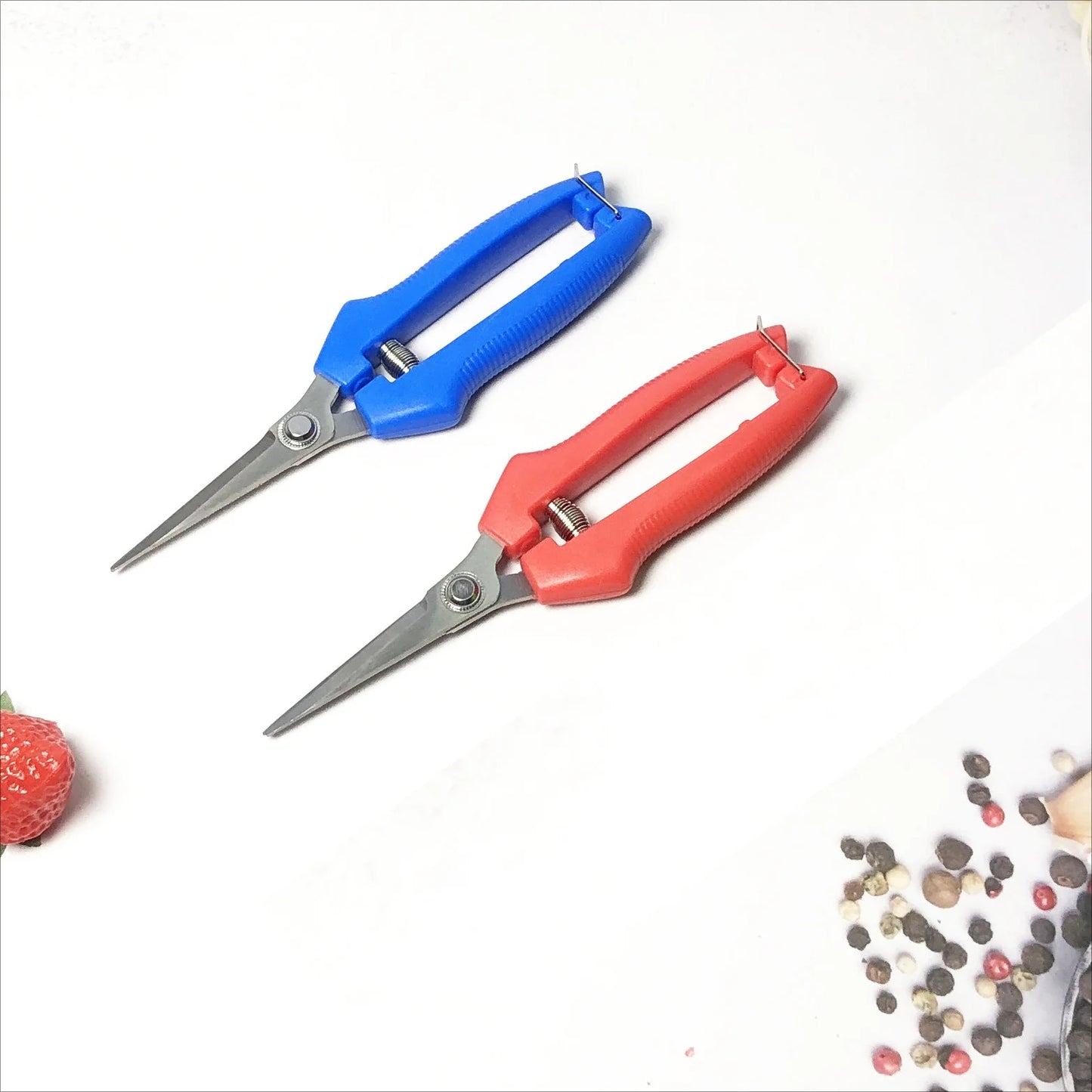 Straight-Head Pruning Shears — Stainless Steel Bonsai Garden Scissors