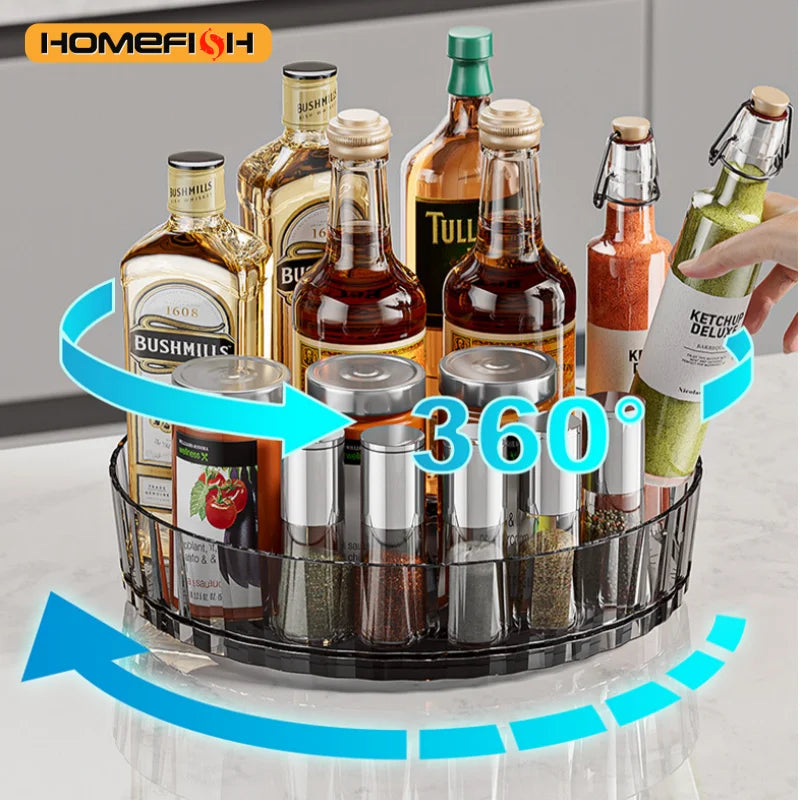 Multi-Purpose Rotating Spice Rack - Countertop Organizer, 4 Colors - photo 2