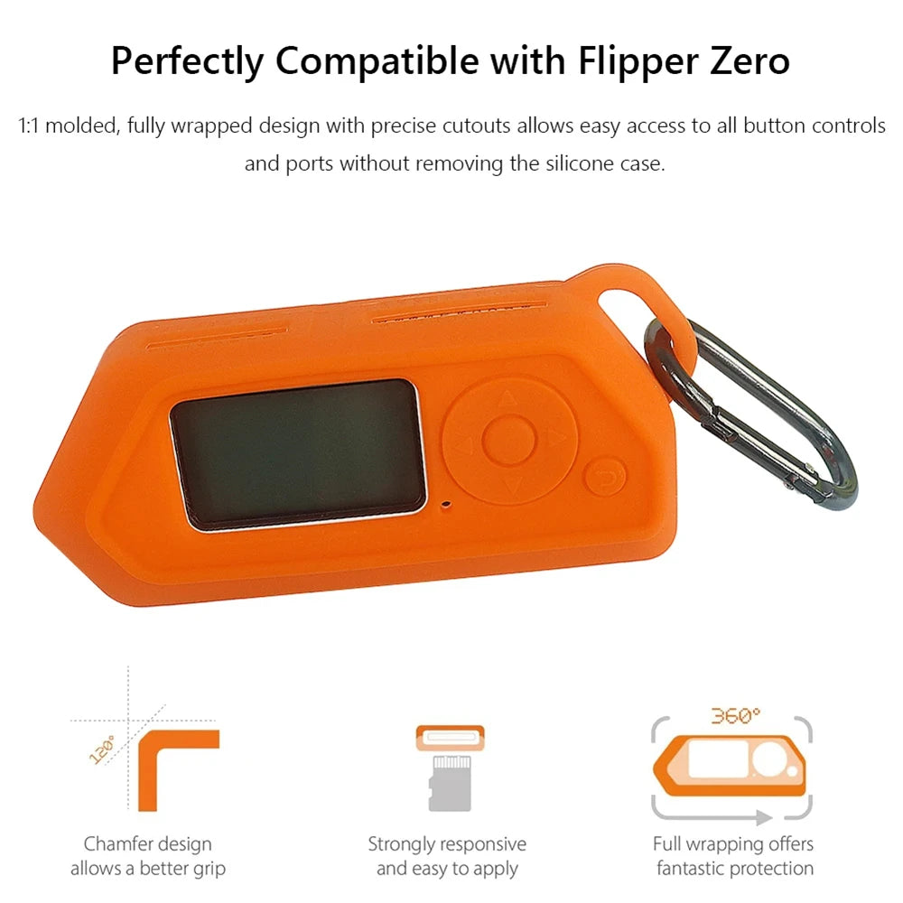Silicone Case For Flipper Zero Game Console Protective Cover For Kids Game for Flipper Zero Body Shell Children Game Accessories