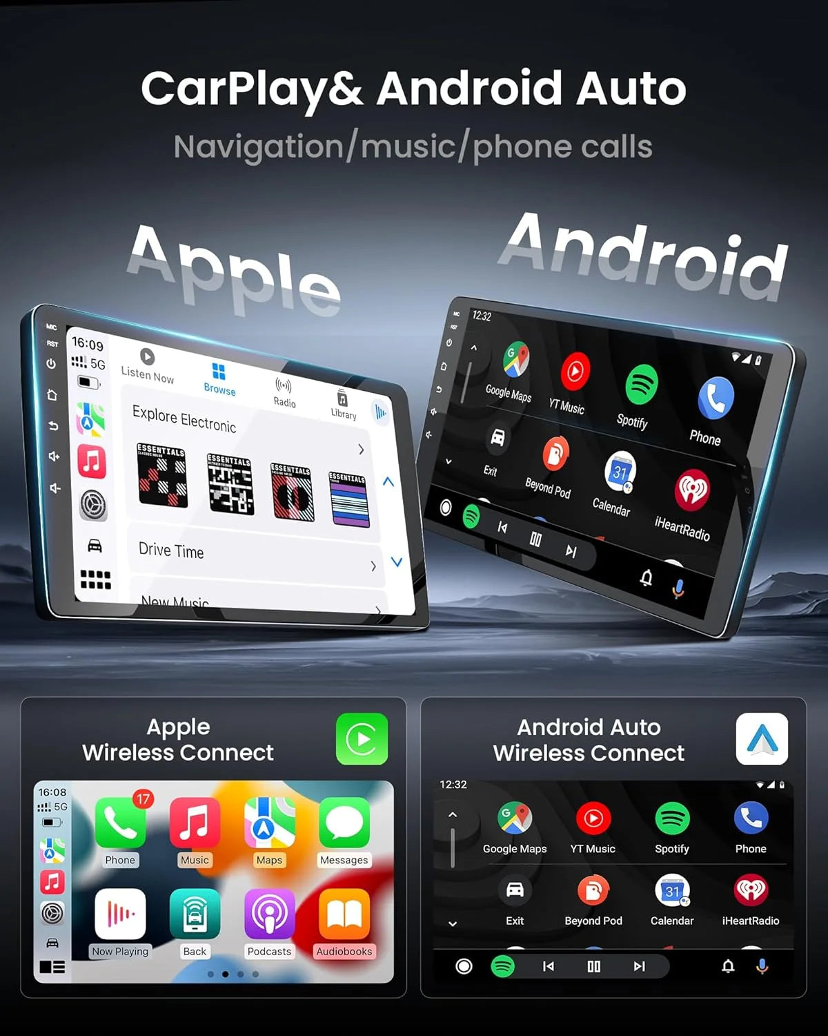 Android 16 Carplay Car Radio for Chevrolet Silverado Impala GMC Yukon Acadia Sierra Multimedia Video Player Navigation Stereo BT