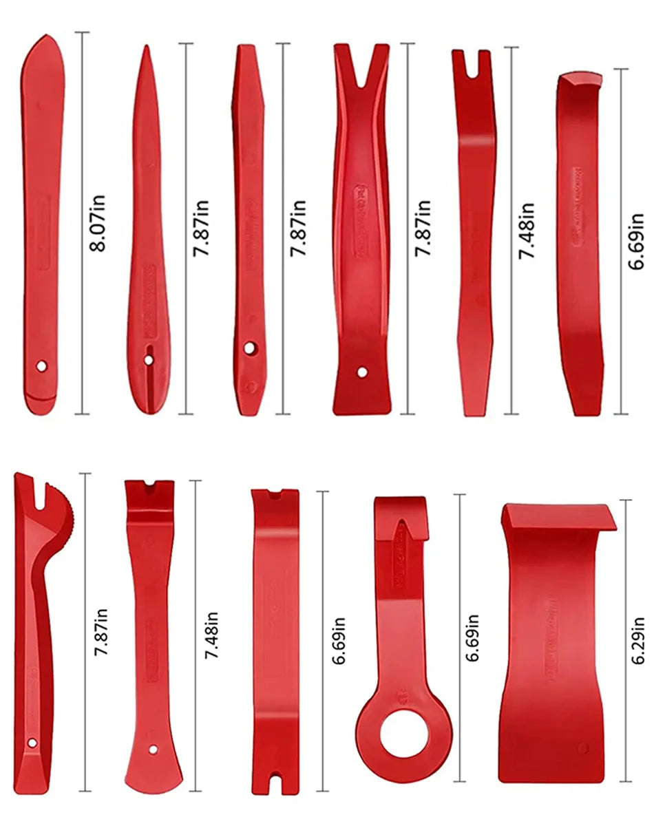 Car Interior Removal Kit - Easy To Pry Fasteners -Non-Scratch Remove Door Clips And Audio Instrument Panel