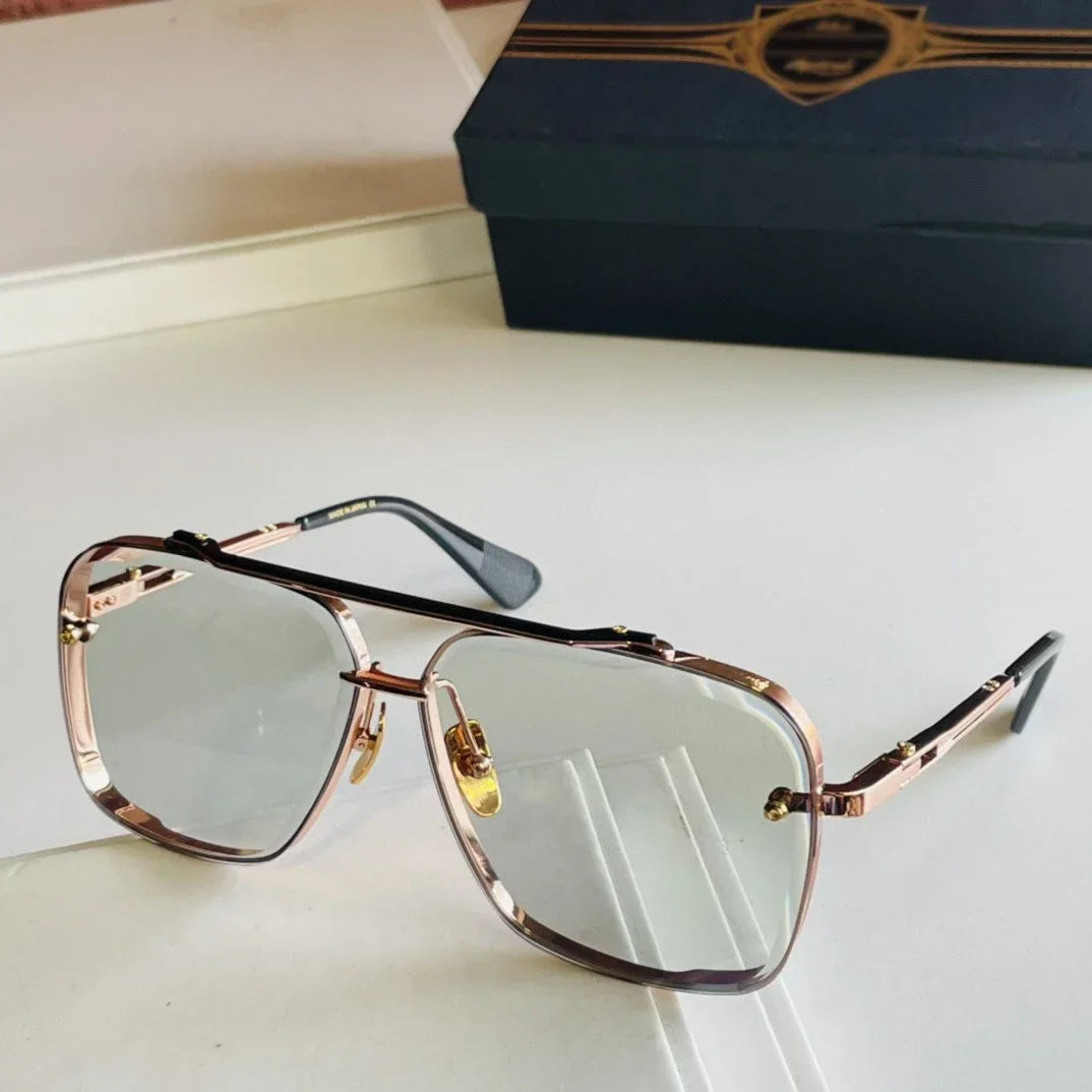 ADITA Unisex Sunglasses — Titanium-Style Frame, Boxed