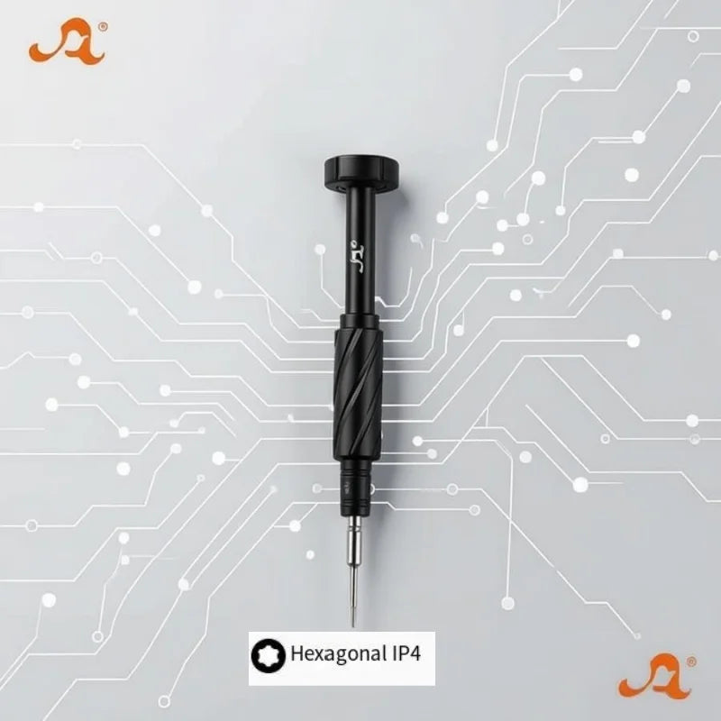 S2 Steel Precision Screwdriver Aluminum Alloy Non Slip Handle Magnetic Tip 360 Noise Reduction Bearing for iPhone Samsung Repair