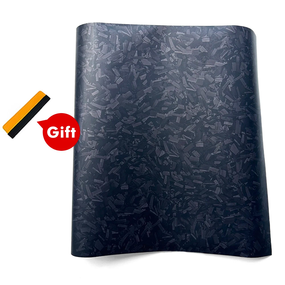 Black Forged Carbon Fiber Vinyl Wrap Cosmic Hex Diamond Ghost Auto Wrapping Film for Car & Motorcycle Interior Exterior Stickers