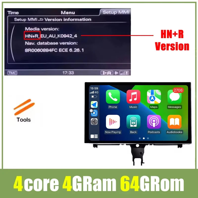 9" Android Car Stereo for Audi A6 C7 & A7 (2012–2018) — CarPlay, Android Auto, GPS, Bluetooth, WiFi