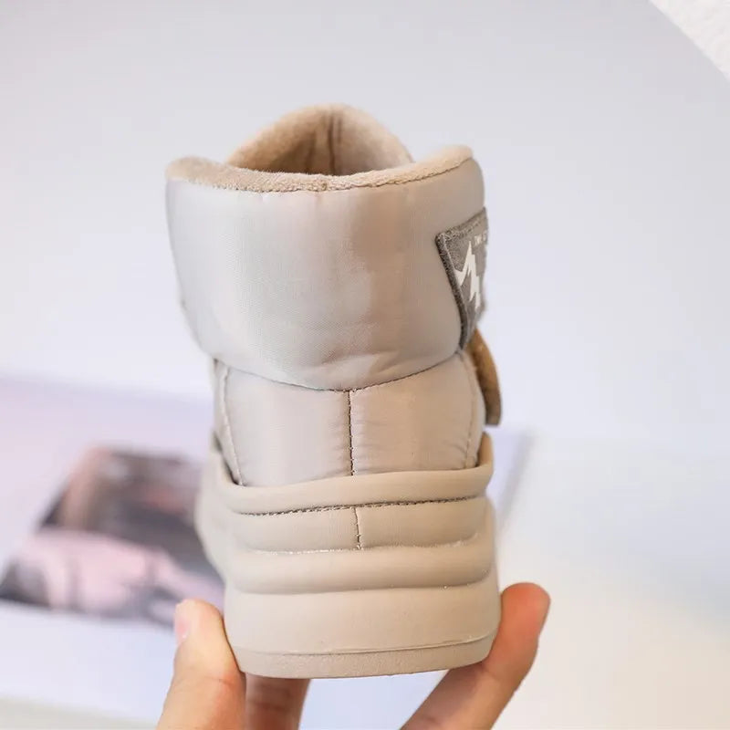 Girls' Plush Lined Snow Boots with Bow - Kids Winter Boots - photo 2