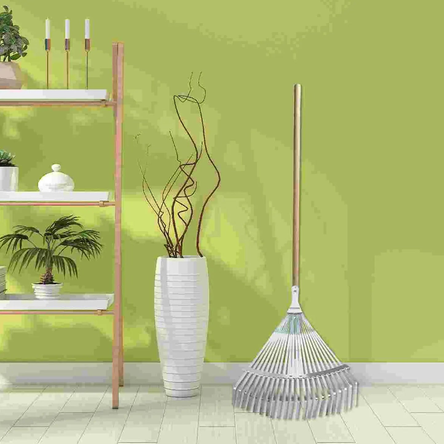 Telescopic Garden Leaf Rake – Adjustable Extendable Metal Rake for Leaves & Lawn Cleaning