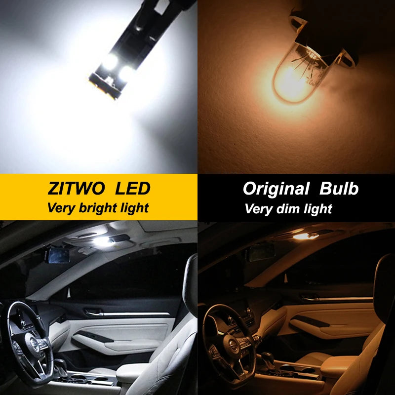 ZITWO LED Interior Dome Map Light Bulb Kit For Toyota Yaris 2006- 2013 2015 2016 2018 2019 2020 2021 2022 Parts Accessories