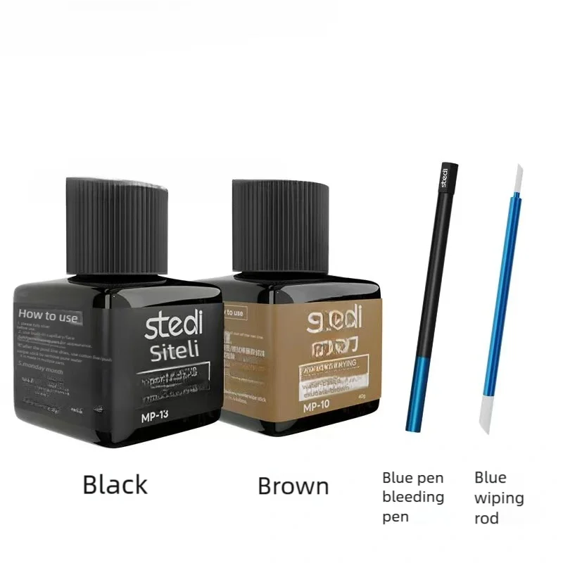 40g Stedi MP10-MP29 Water-based Fluorescent Panel Liner Paint for Model Building Fluorescent Ink Panel Line with Tools