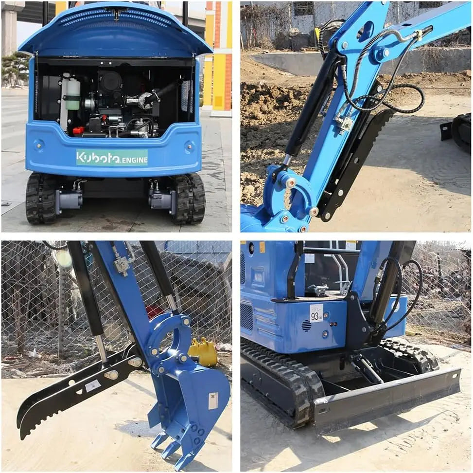 2 Ton Mini Excavator 12HP Kubota Diesel Engine Hydraulic Thumb EPA Certified for Farm,Construction&Landscaping Drilling&Digging
