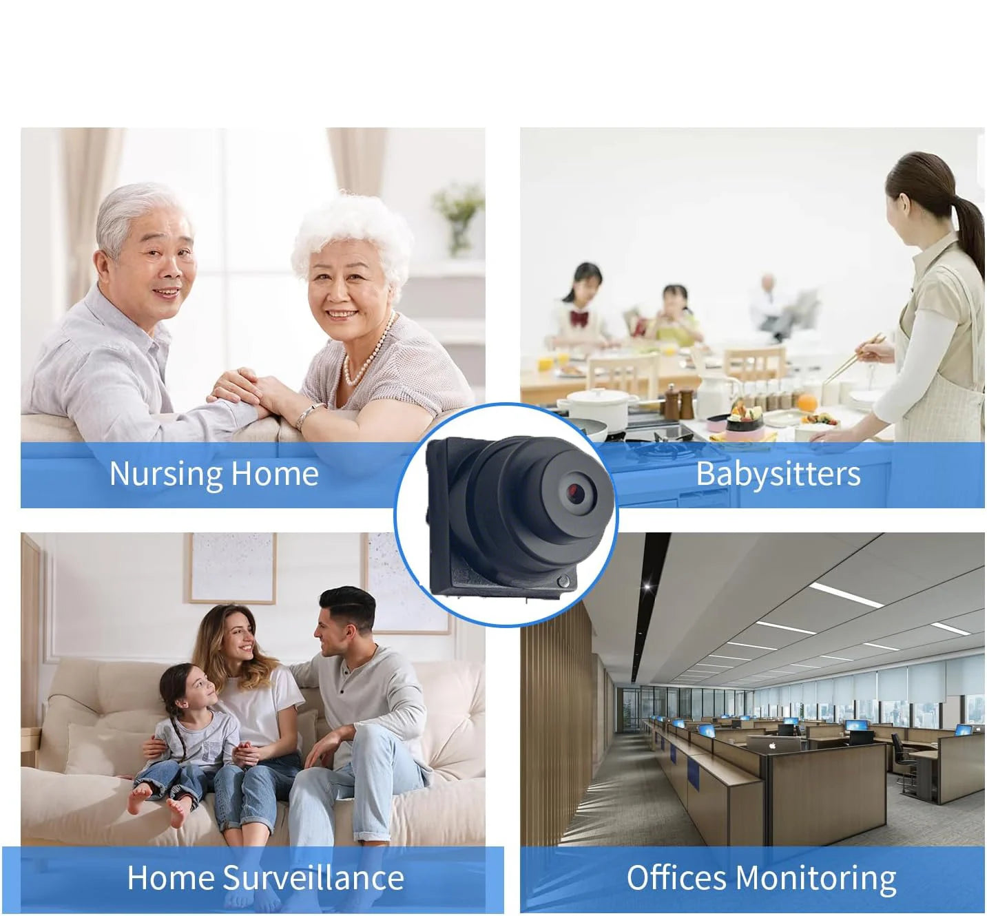 Tuya Mini WiFi Security Camera — 115° Wide Angle Home Monitor