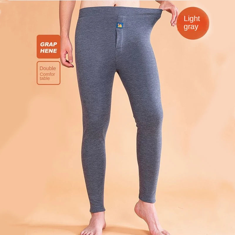 Men's Fleece Thermal Pants - Soft Warm Lounge and Sleep Bottoms - photo 9