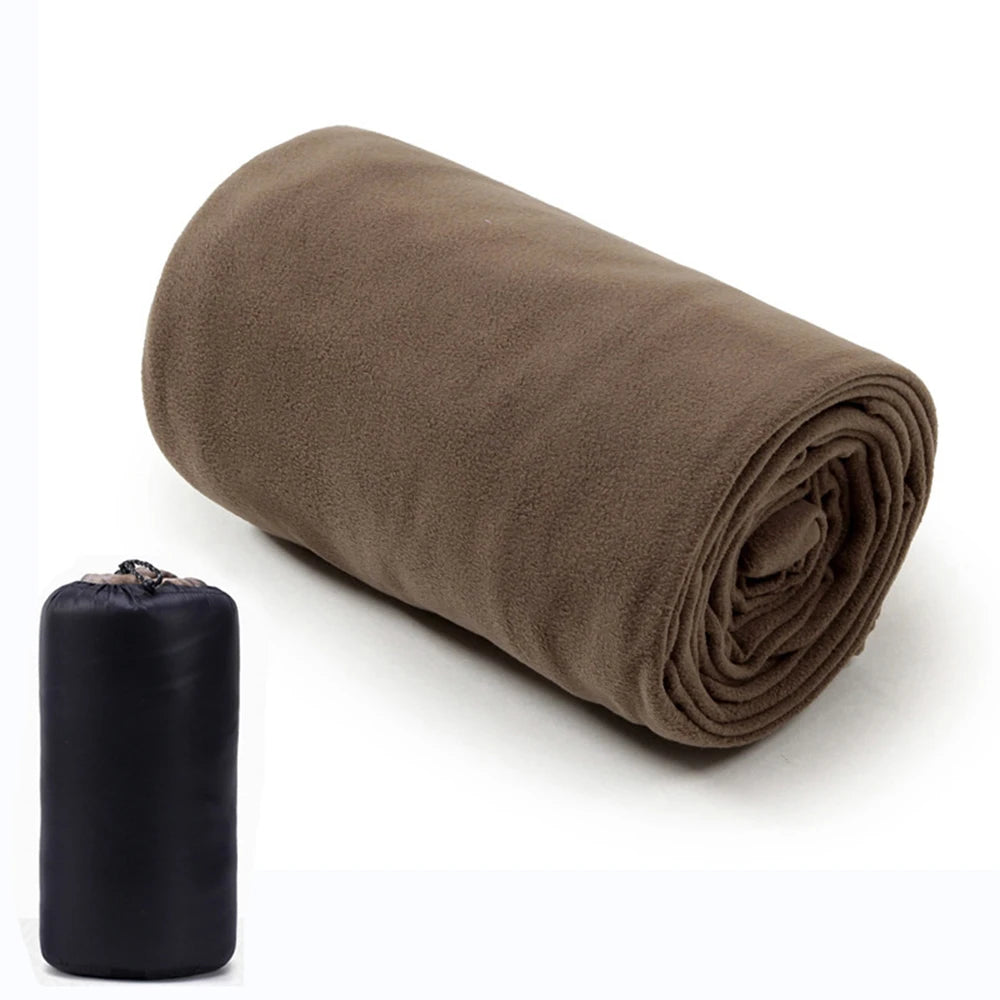 Polar Fleece Sleeping Bag Liner - Lightweight Travel and Camping Blanket - photo 20