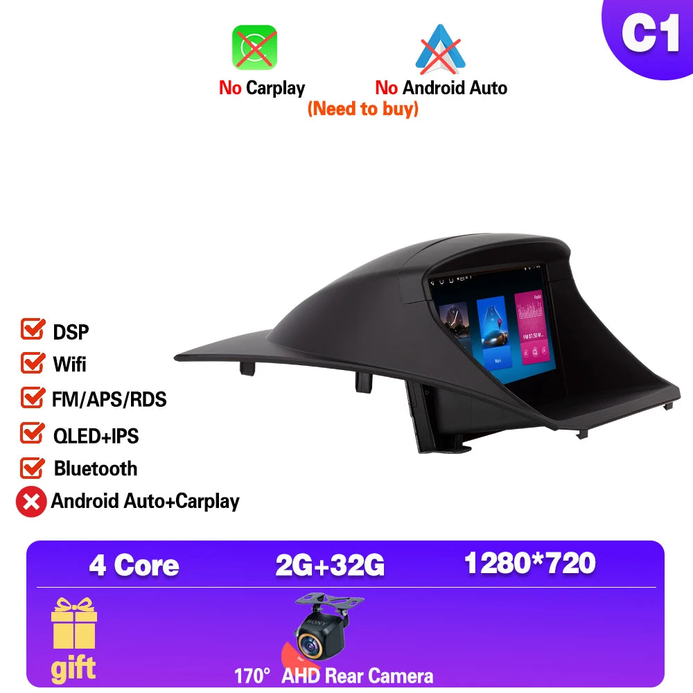 Android For Ford Fiesta 2009 2010 - 2017 Car Radio Multimedia Video Player Navigation GPS Wireless Carplay WIFI Car Systems