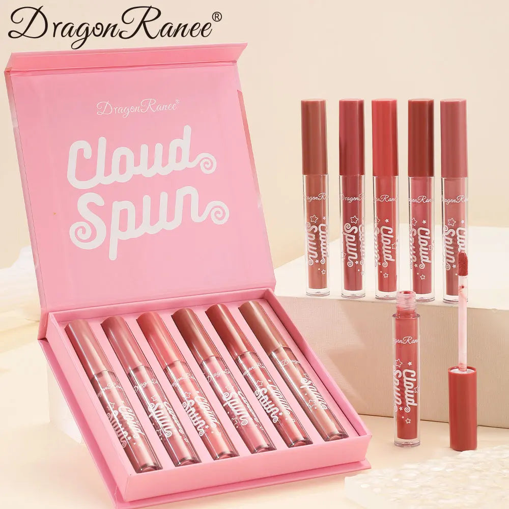 6-Piece Lip Gloss Set, Matte, Smooth, Silky, Long-Lasting, Non-Stick, Non-Fading, Brightening, Complexion-Enhancing, Matte Lipstick Set