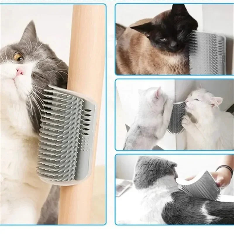 Corner Cat Self-Grooming Brush & Scratching Board – photo 4