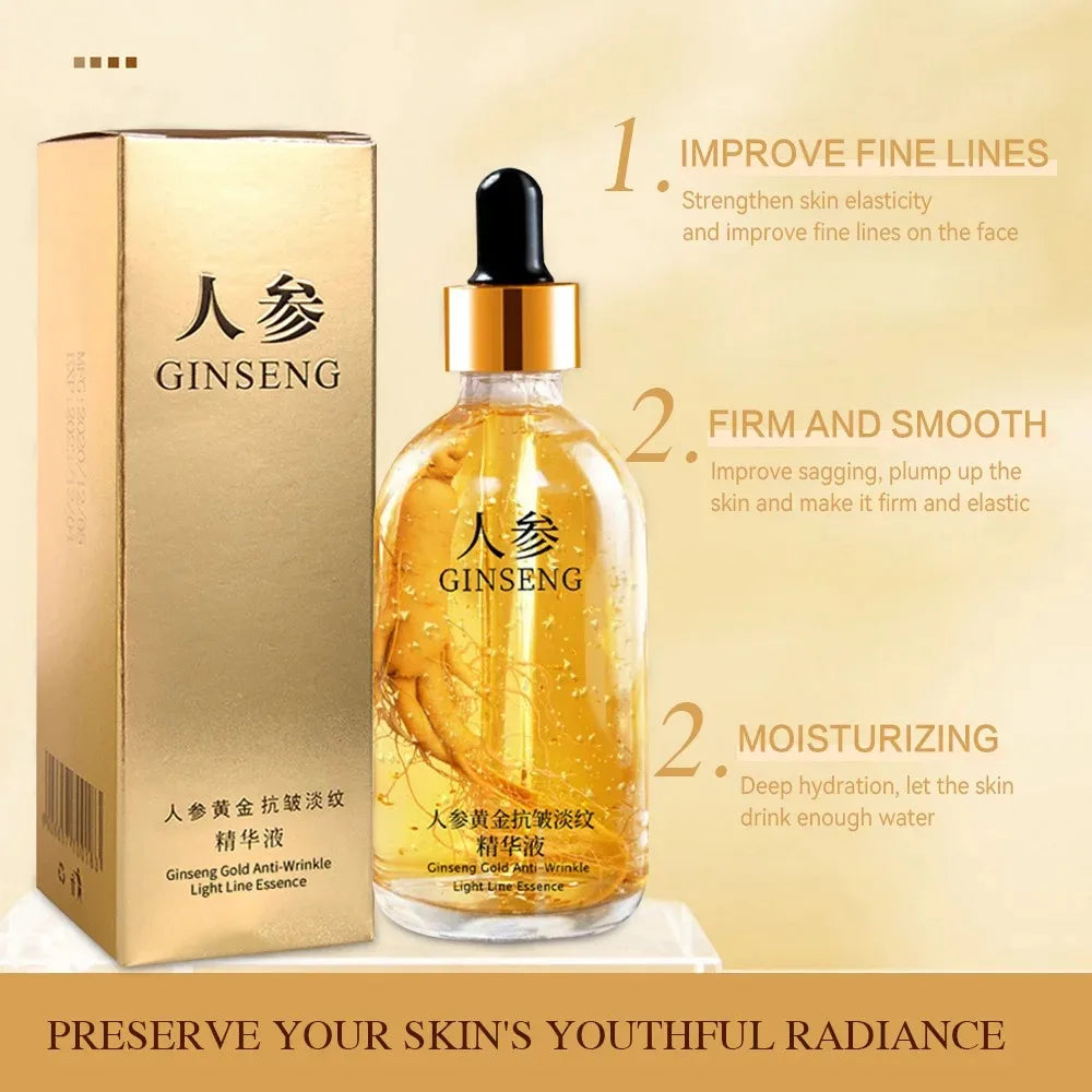 24K Gold Hyaluronic Acid Serum for Face Anti-wrinkle Anti-aging Brightening Moisturizing skincare Facial Serum Essence Face Care