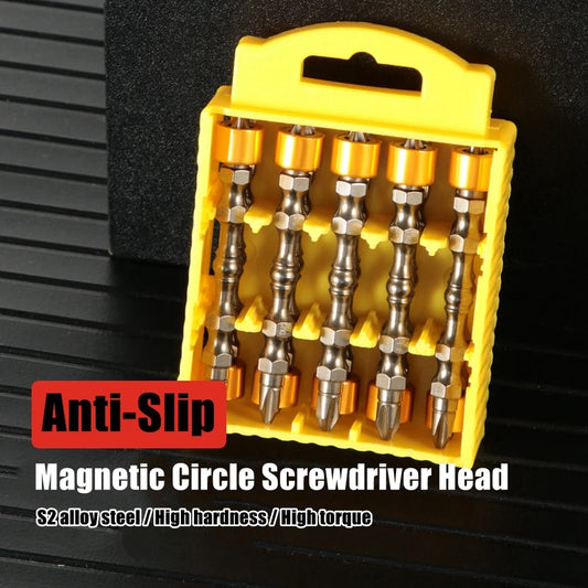 PH2 Hardness 65/110mm Screwdriver Bit Double Cross Head Hexagonal Handle Electric Screwdriver with Magnetic Ring Screwdriver Set