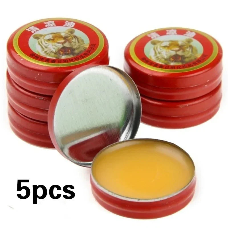 5 Pcs Tiger Essential Tigre Balm Plaster Tiger Essential Oils Mosquito Elimination Headache Cold Dizziness Solid Air