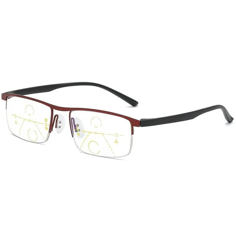 Multifocal Reading Glasses — Progressive Near and Far Lenses with Blue Light Filter