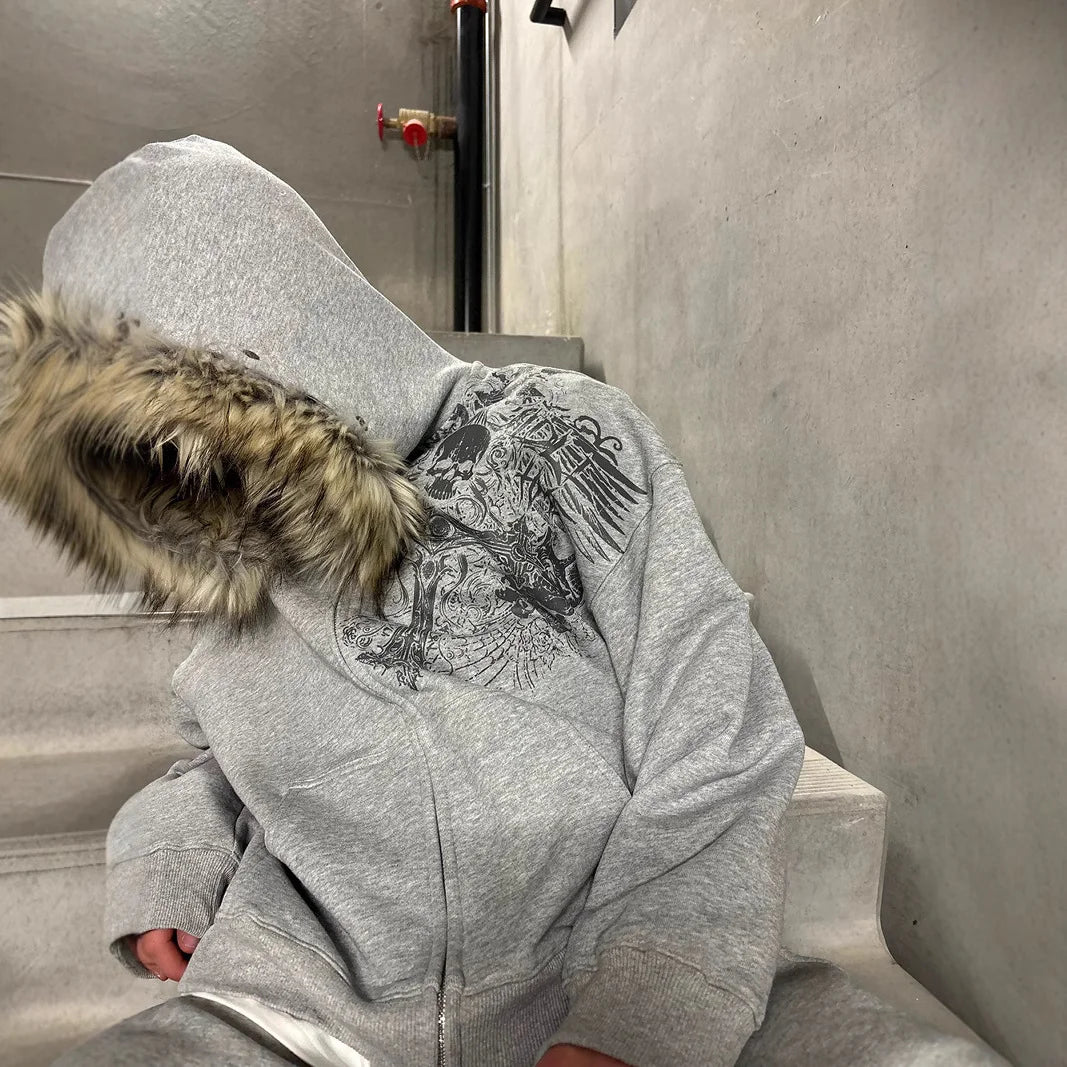 Unisex Thick Zip-Up Hoodie Jacket