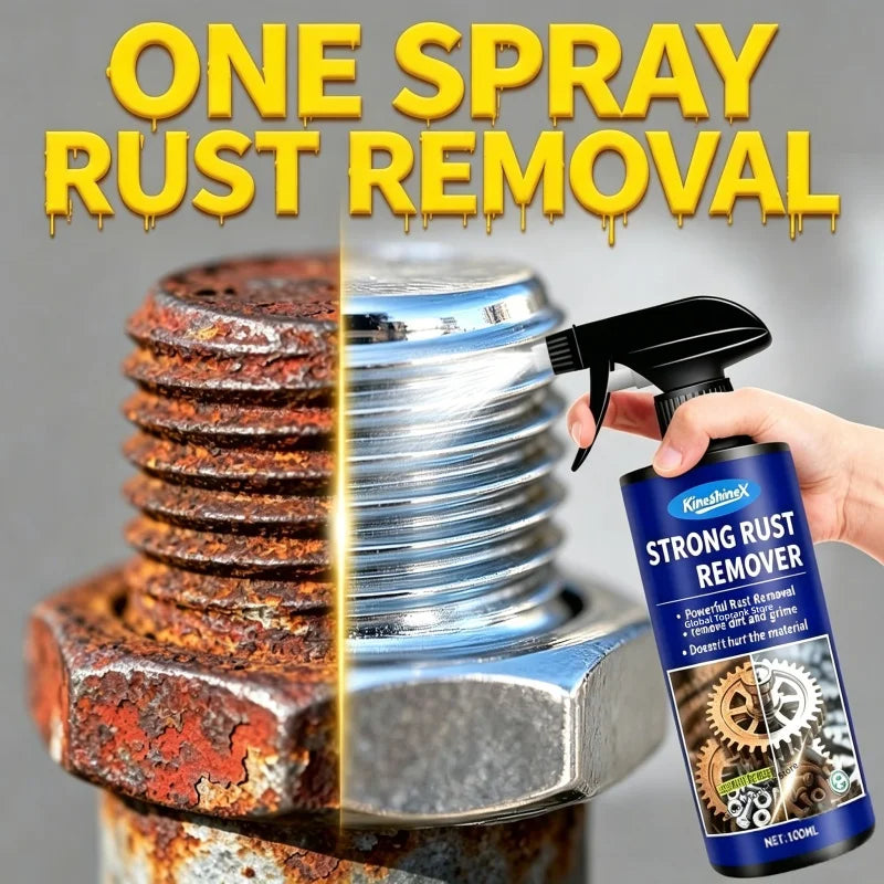 Automotive Car Rust Remover Spray Clean Metal Iron Quickly Auto Exhaust Pipe Rust Derusting Spray Stain Removal Agent