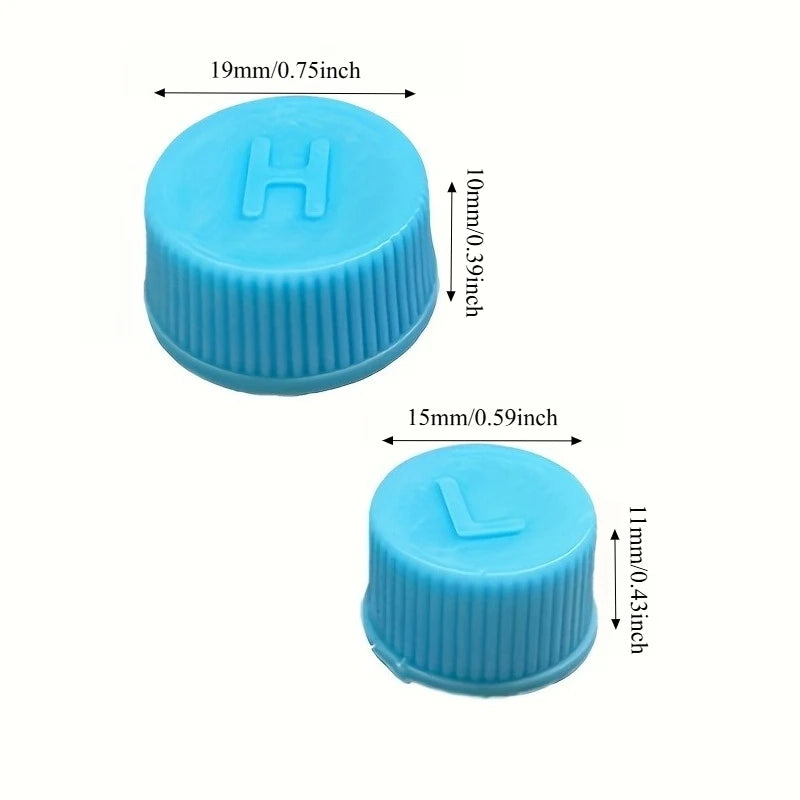 10Pcs/Set Car Air Conditioner Dust Valve Caps for R134A AC System,AC Low/High Pressure Port Cap Replacement Air Conditioner Seal