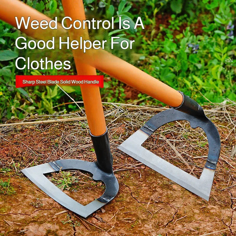 Manganese steel hollow weeding hoe for gardens