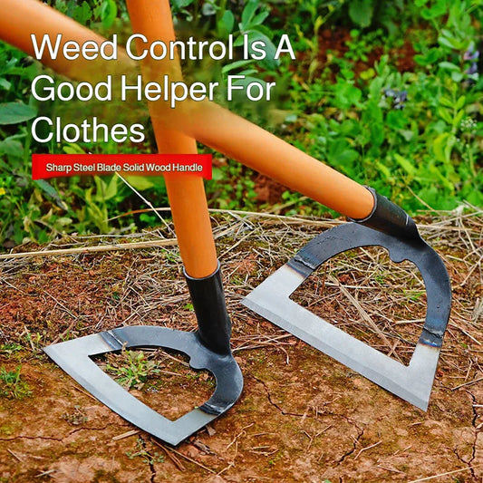 Manganese steel hollow weeding hoe for gardens