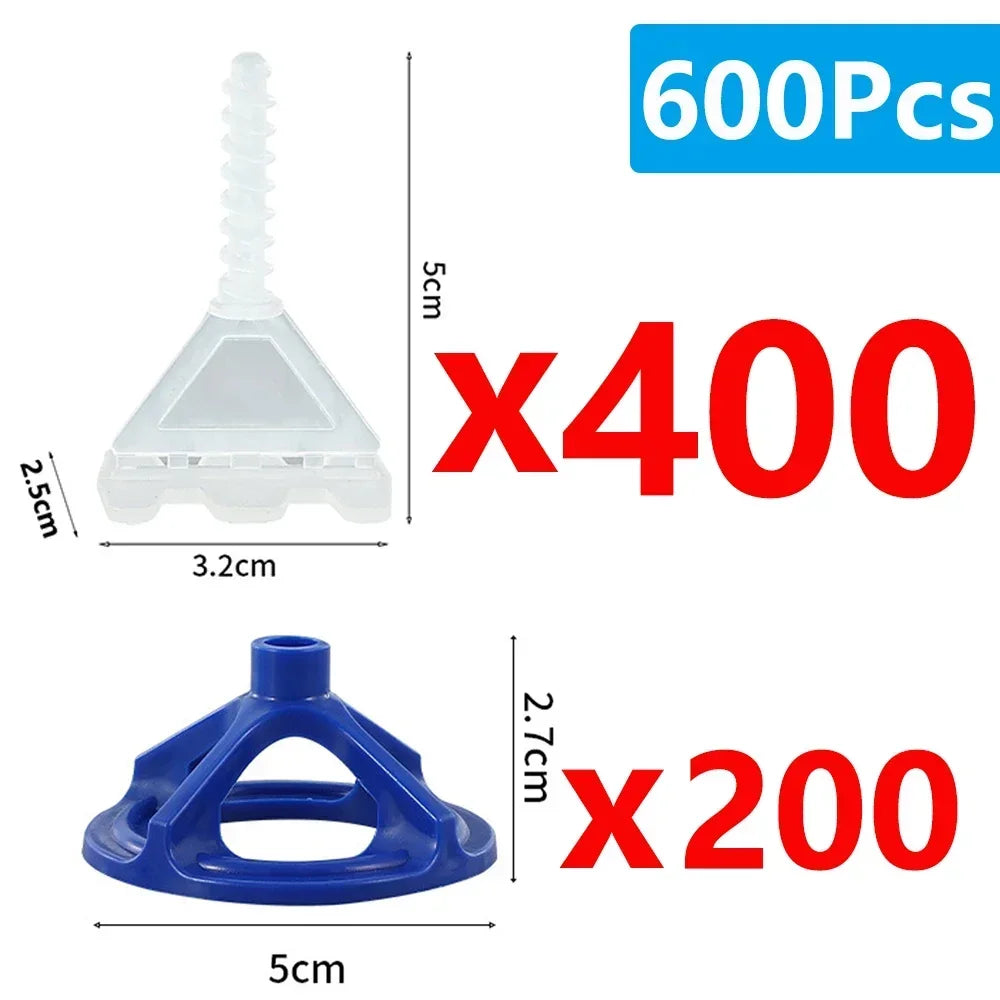 Tile Leveling System 600 Pc, Spiral Clips Spacers & Wedges