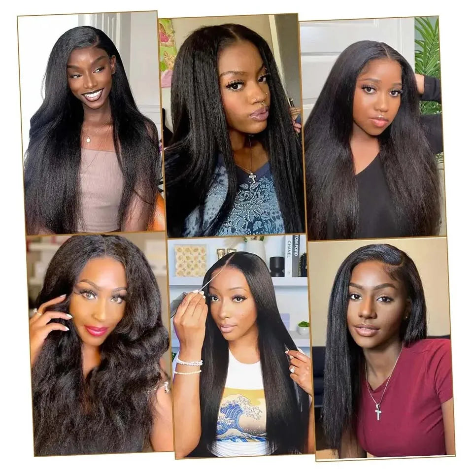 28 30Inch Brazilian Kinky Straight Human Hair Bundles 15A Virgin Human Hair Extension 3/4Pcs Hair Wefts Yaki Straight Human Hair