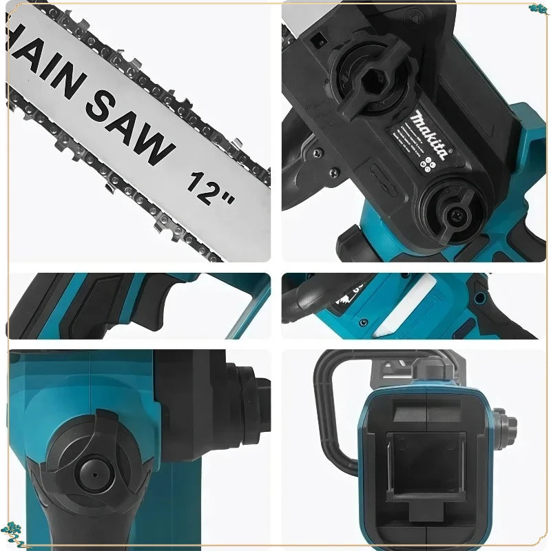 Makita 18V  Portable Chainsaw Brushless Electric Chain Saw  Rechargeable Cordless Graden Pruning 2200W Tools