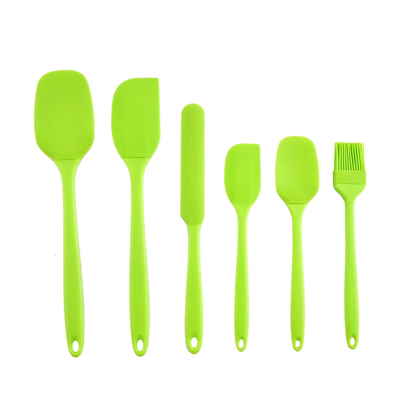 6-Piece Silicone Baking Set - Spatulas, Cream Scraper and Oil Brush - photo 9