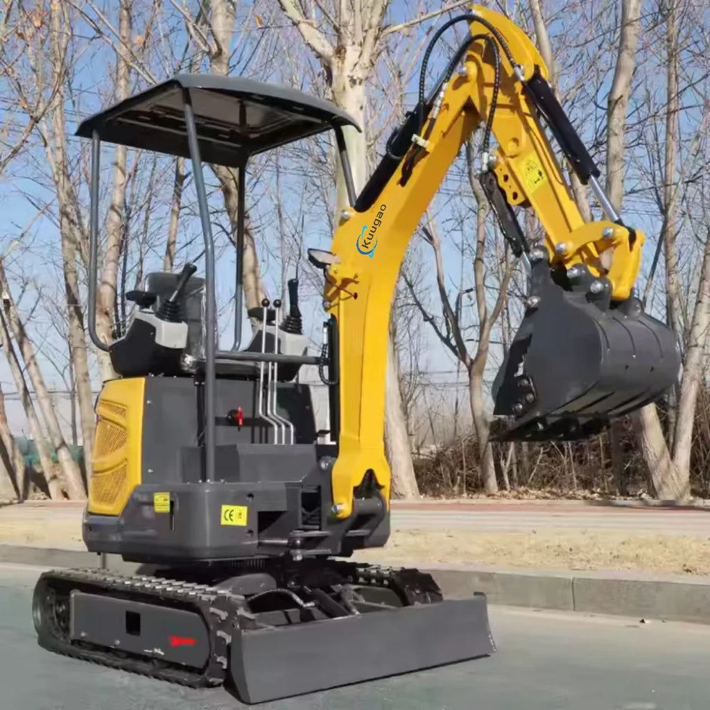 Mini Excavator 1.5 Ton 1.8 Ton Customized Free Shipping Multi-function Mini Bagger Digger Small Crawler Farm Excavators Garden