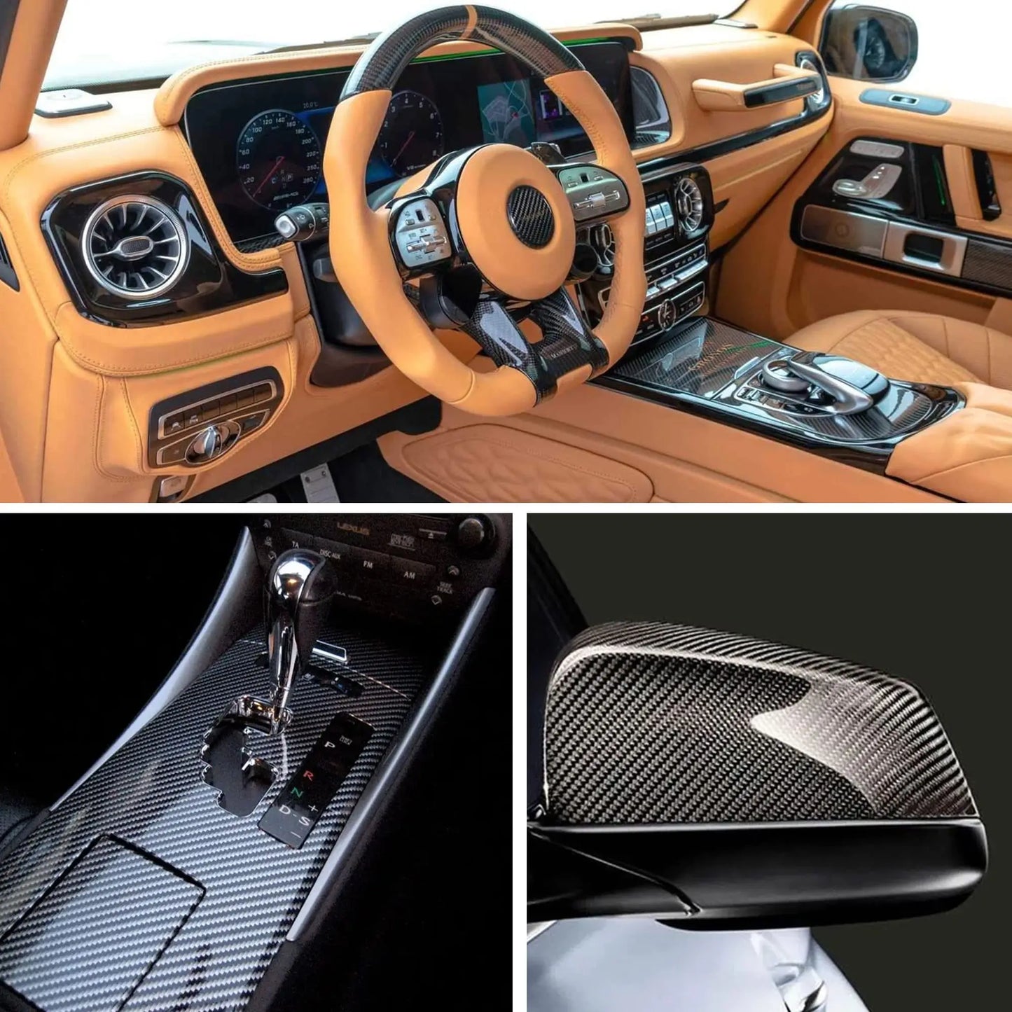 Carbon Fiber Car Body Film Black Vinyl Auto Wrap Sticker Matte Glossy Motorcycle Protective Film 6D 5D 4D 3D Vehicle Cover Foil