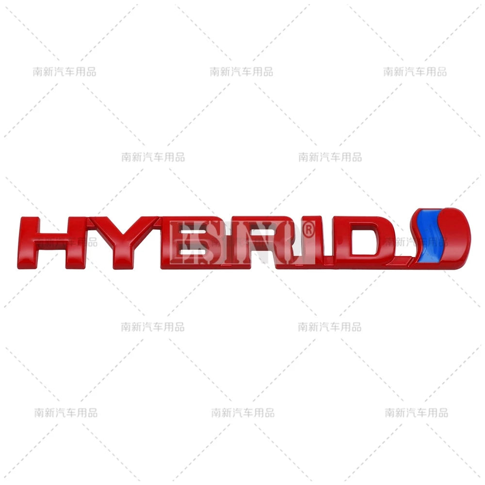 Car Styling Hybrid 3D Grill Rear Trunk Fender Metal Chrome Zinc Alloy Emblem Badge for Toyota RAV 4 Prado Camry Corolla Yaris