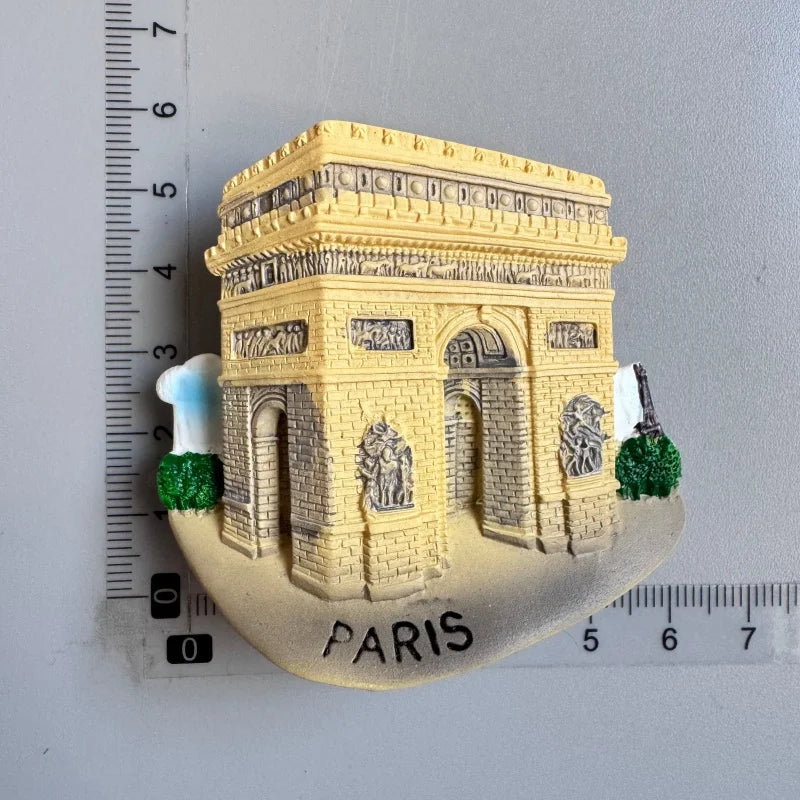 France  Paris Fridge Magnet Souvenir Carcassonne Cannes Imanes Para Riviera Arch of Triumph NICE Magnetic Stickers Home Decor