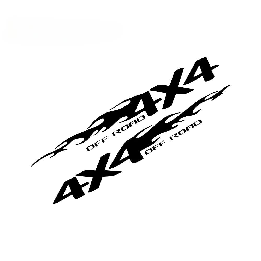 4X4 Off-Road Pickup Truck Decals (2-Pack) - Custom Fit