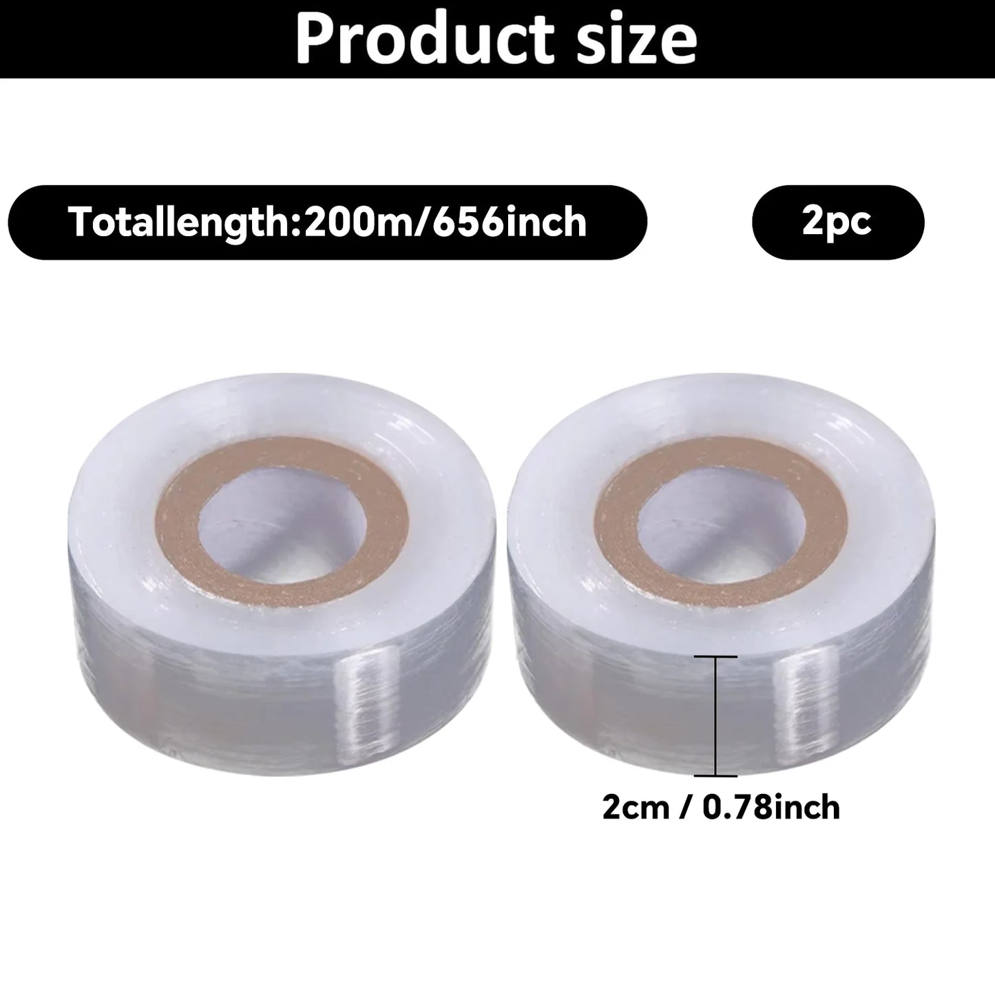 200m Biodegradable Grafting Tape – Eco-Friendly Stretch Graft Binding Film for Plants & Trees