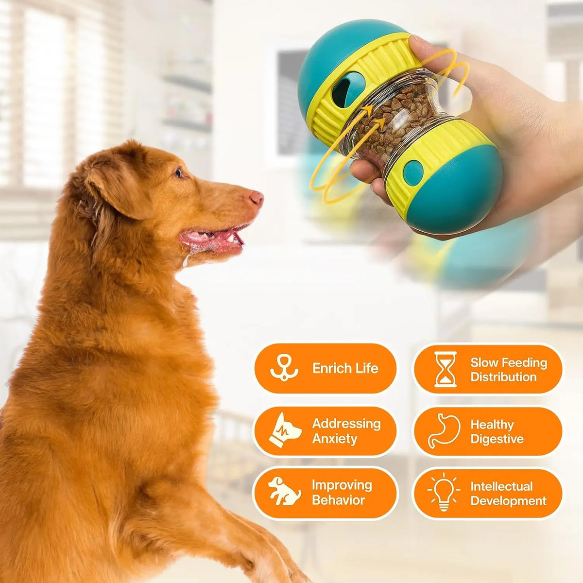 Rolling Track Dog Puzzle Ball - Treat-Dispensing Brain Game – photo 2