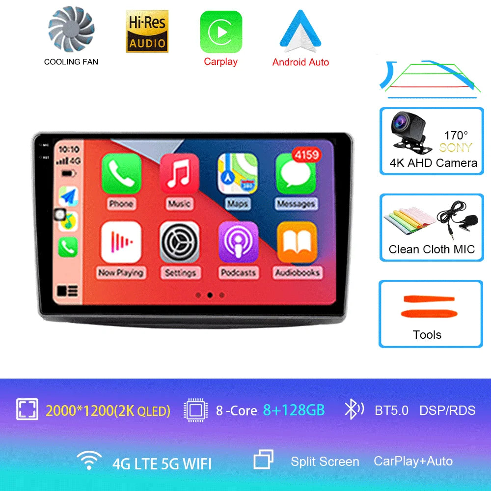 Car Radio For Alfa Romeo MiTo 2008 - 2016 Multimedia Video Player Wireless Carplay And Wireless Android Auto Portable Universal
