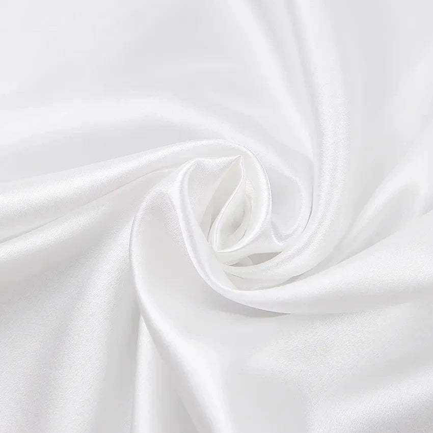 Women's Satin Robe with Feather Trim, Bridal Robe
