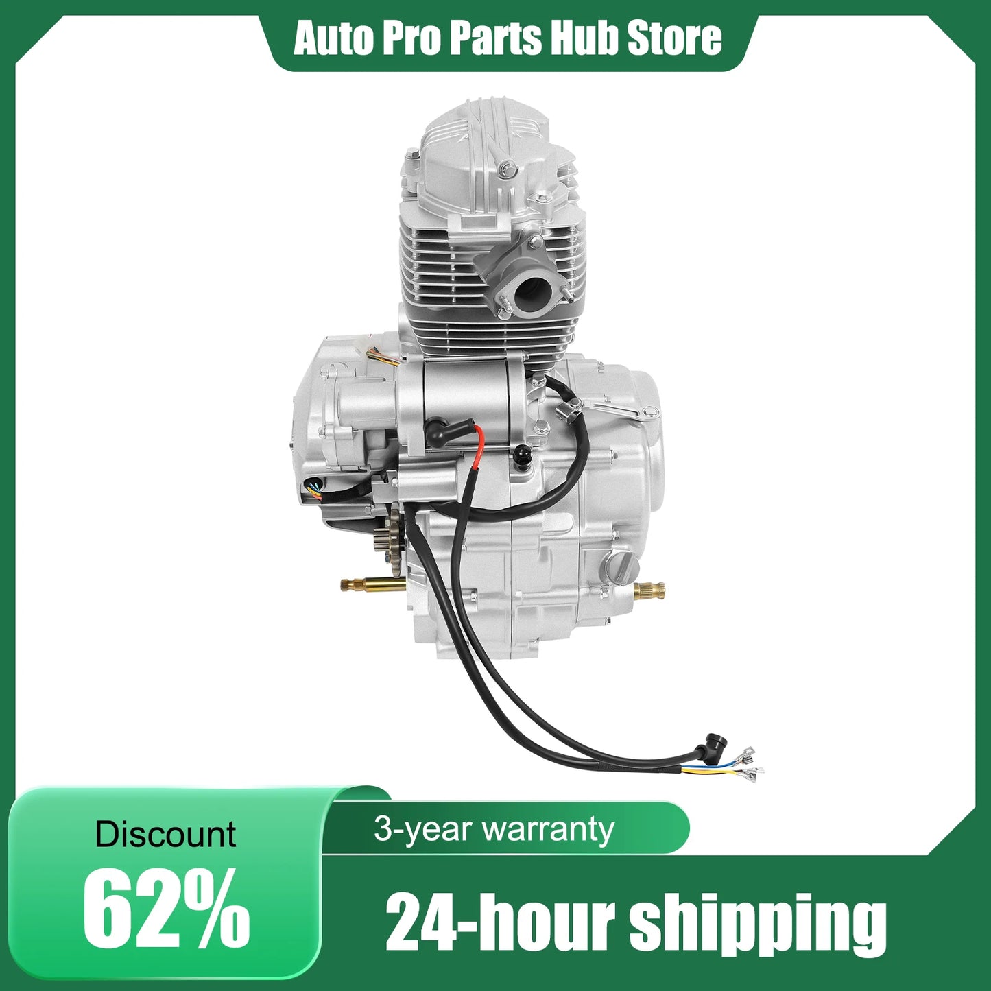 4 Stroke 250cc DIRT BIKE ATV Engine Motor, with 5 Speed Transmission Electric Start, Single Cylinder For 200cc 250cc ATV Models