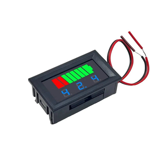 12V 24V 36V 48V 60V Car Battery Charge Level Indicator Lithium Battery Capacity Meter Tester Display LED Tester Voltmeter