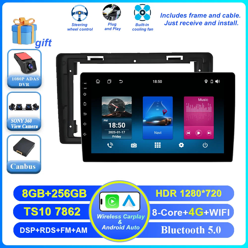 Car Android 15 Radio Stereo For Citroen Berlingo B9 Peugeot Partner 2008 - 2019 wireless CarPlay Android Auto No 2 din 2din DVD