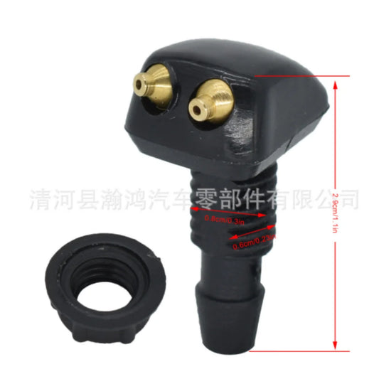 Front Windshield Washer Spray Nozzles - Dodge Caliber/RAM 1500/Caravan/Charger (2-Pack)