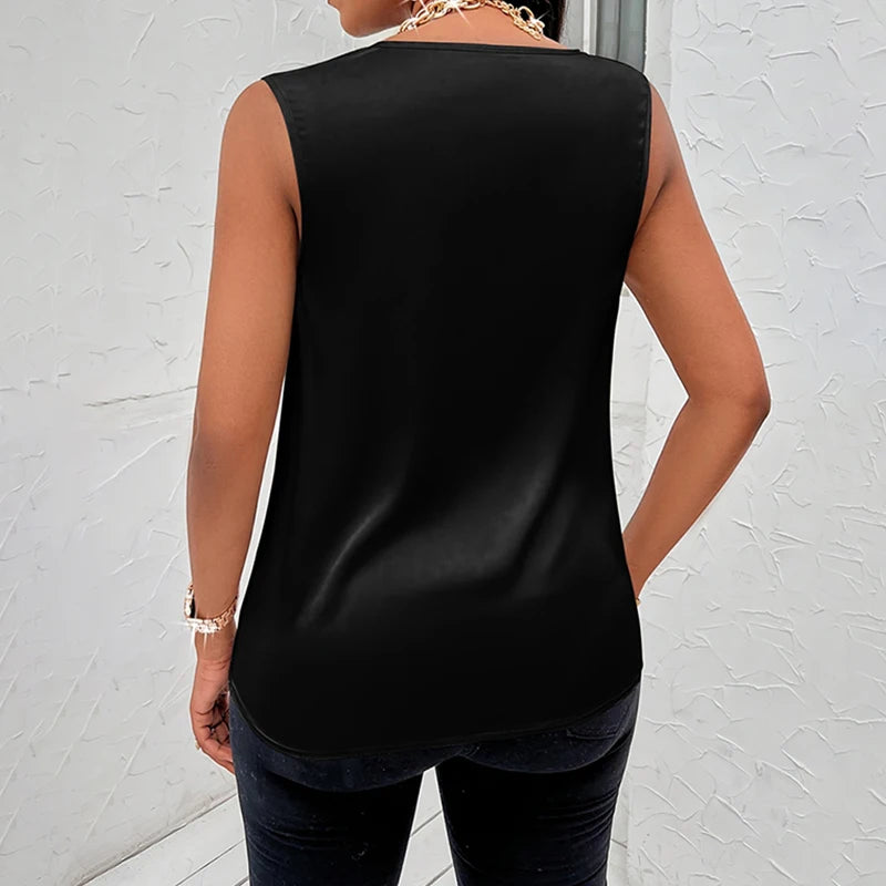 Basic Women Vest Summer Sexy Tank For Ladies Strappy Camisole Top Shirts Femme